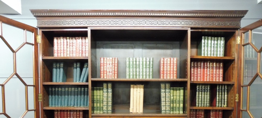 LARGE EDWARDIAN MAHOGANY LIBRARY BOOKCASE View VI