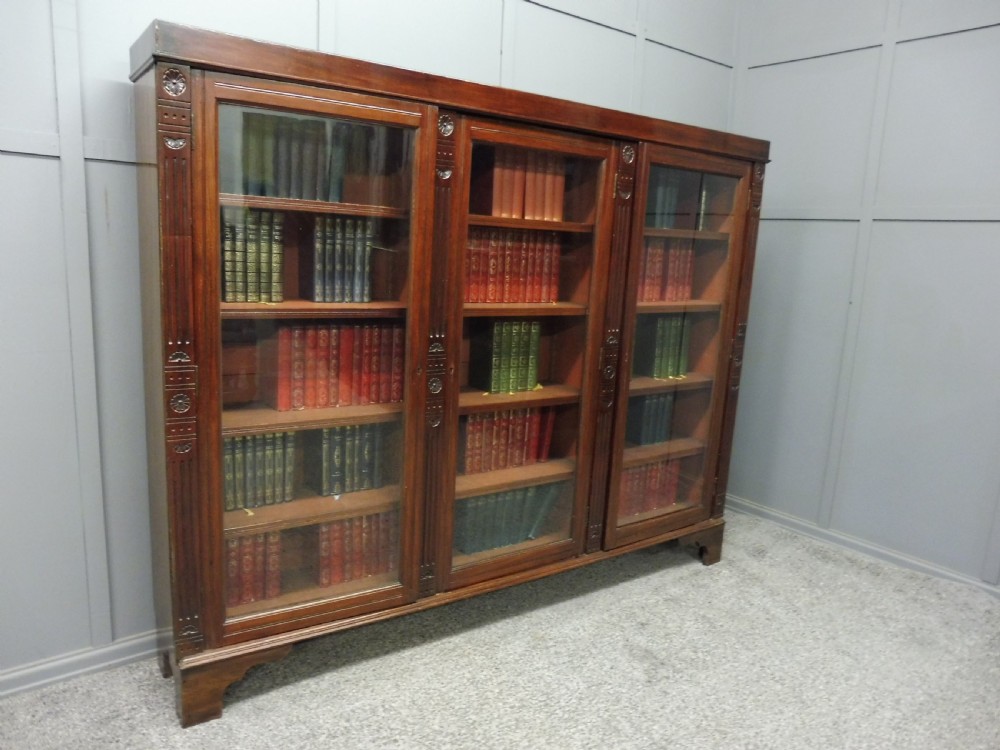 EDWARDIAN MAHOGANY BOOKCASE View X