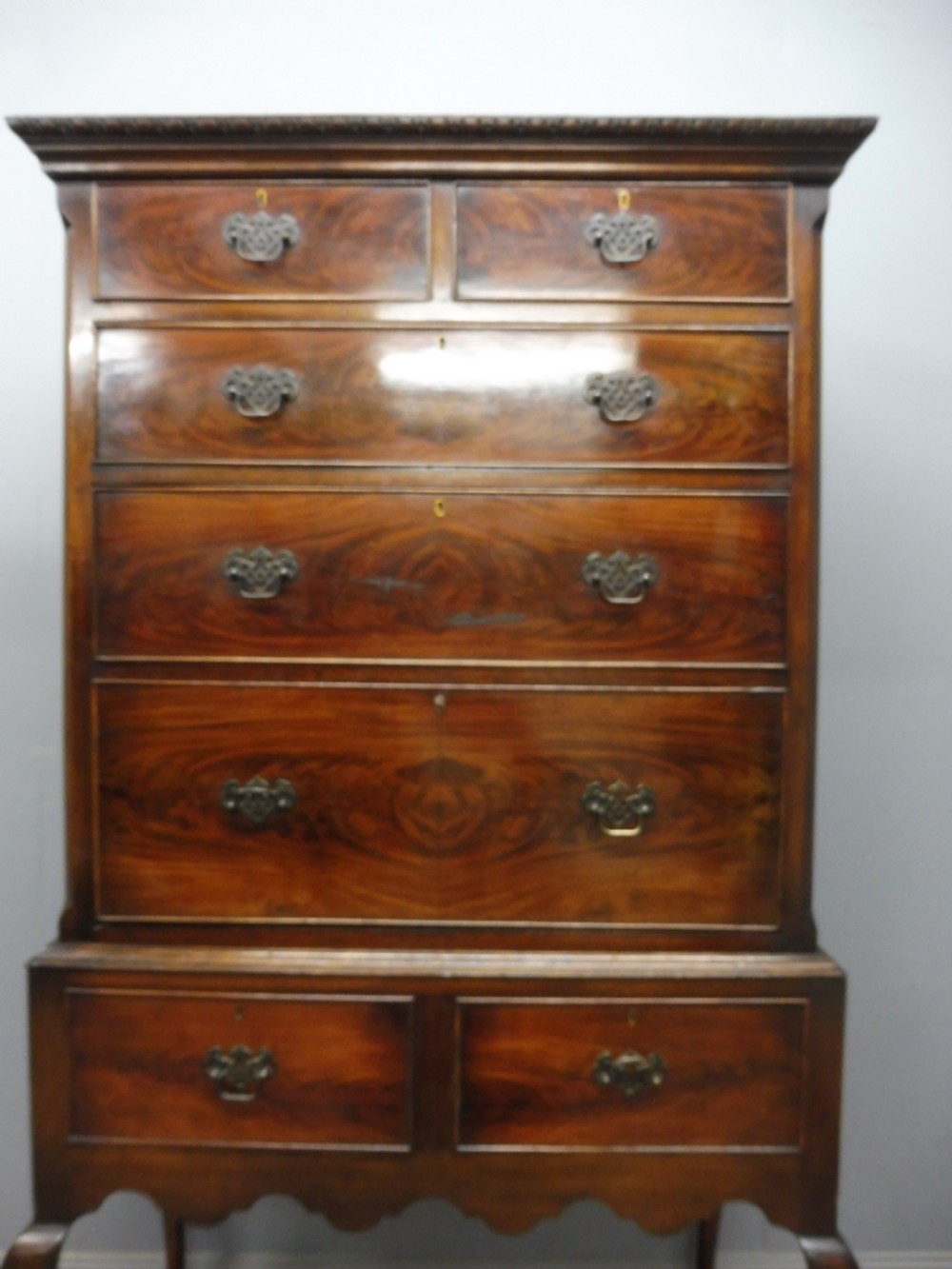 EDWARDIAN MAHOGANY SECRETAIRE CHEST View VI