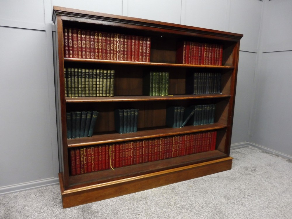 VICTORIAN MAHOGANY OPEN BOOKCASE View II