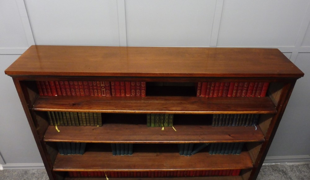 VICTORIAN MAHOGANY OPEN BOOKCASE View IV