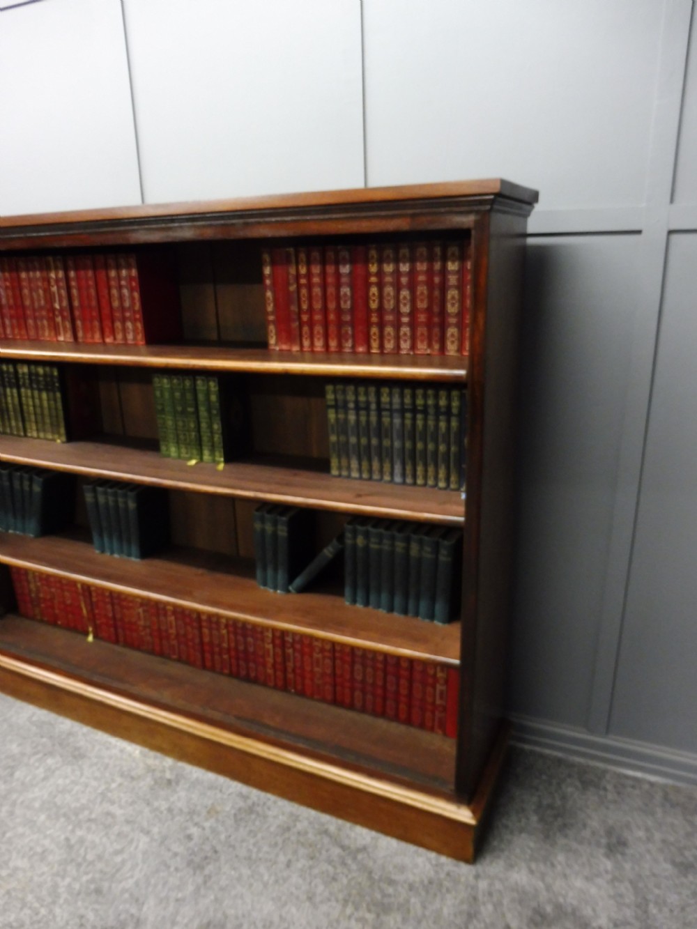 VICTORIAN MAHOGANY OPEN BOOKCASE View V