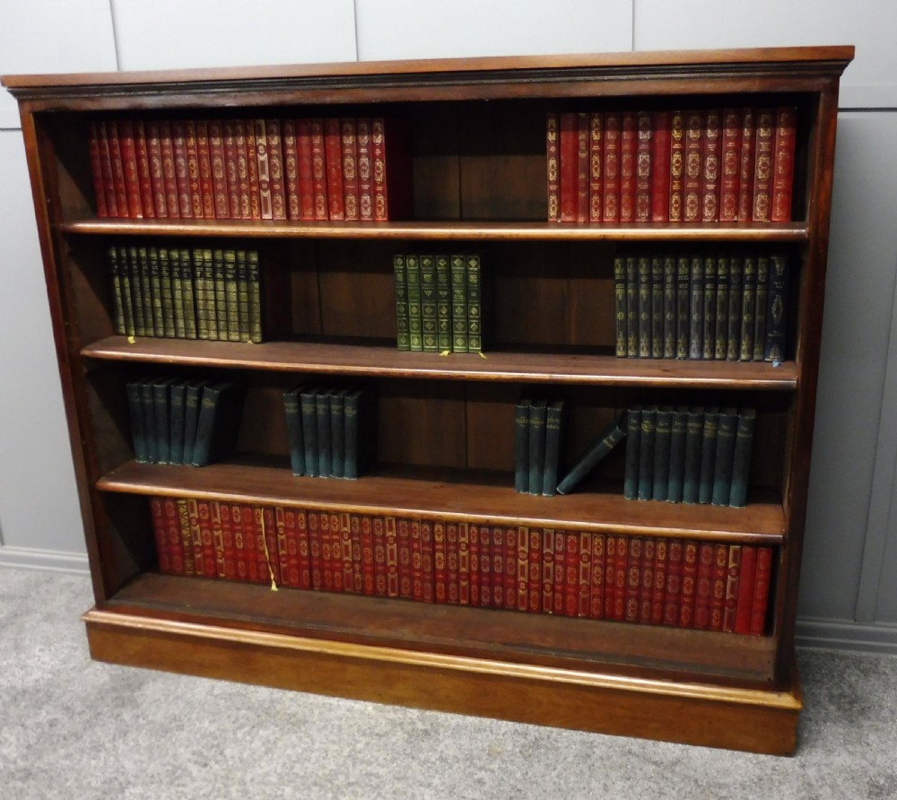 VICTORIAN MAHOGANY OPEN BOOKCASE View VI