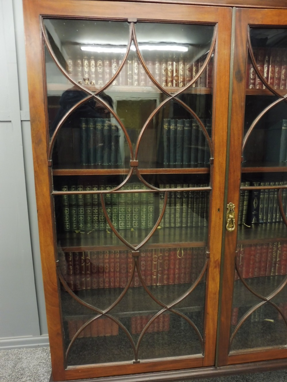 LARGE 19TH CENTURY MAHOGANY BOOKCASE View VI