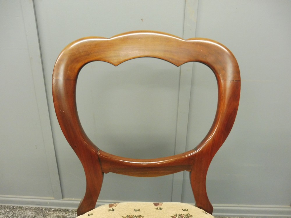 SET OF 8 VICTORIAN BALLOON BACK DINING CHAIRS View X