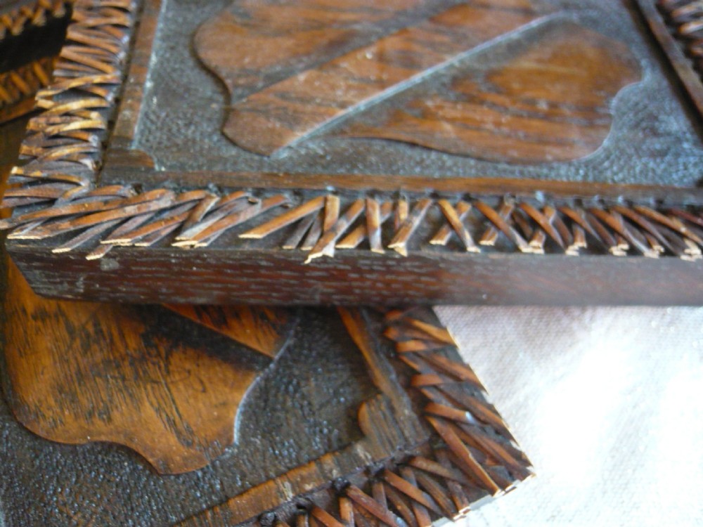 Heraldic oak carved panels x 8  View VI