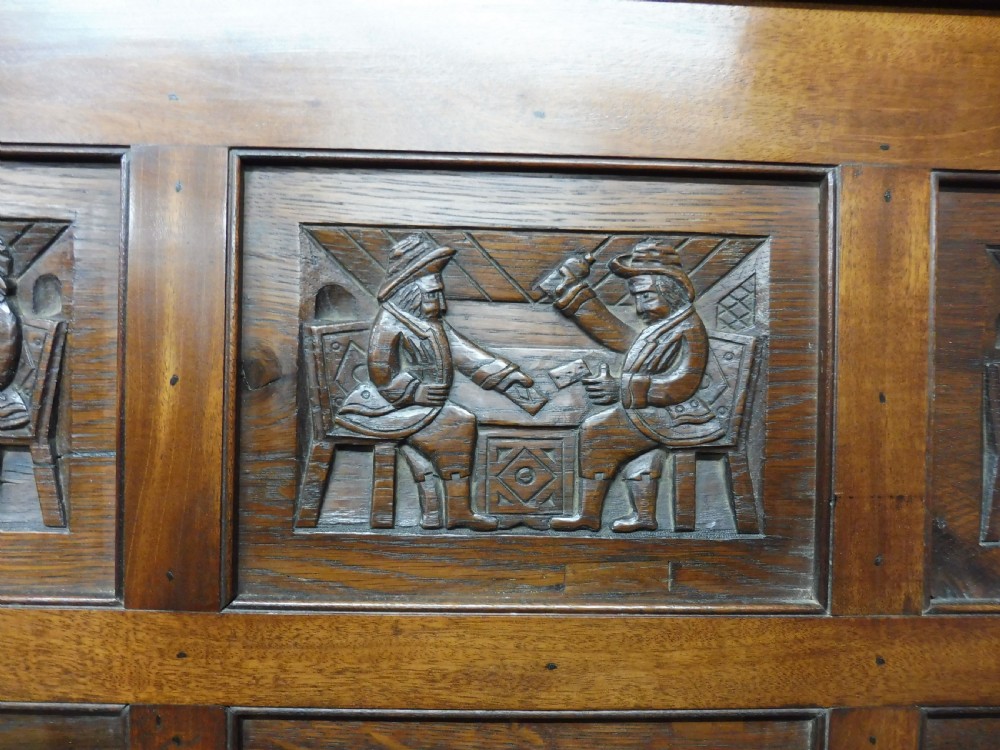 CARVED STORY PANEL BY LOUIS WHITE   (THE ROAD TO RUIN) View IV