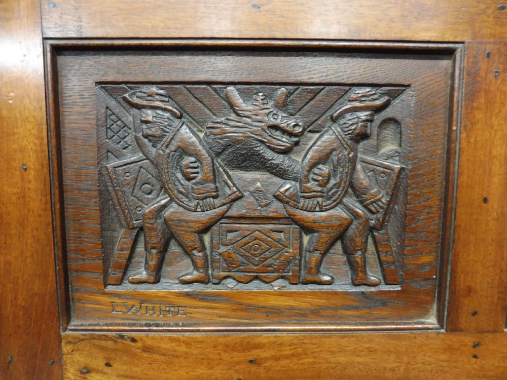 CARVED STORY PANEL BY LOUIS WHITE   (THE ROAD TO RUIN) View VI