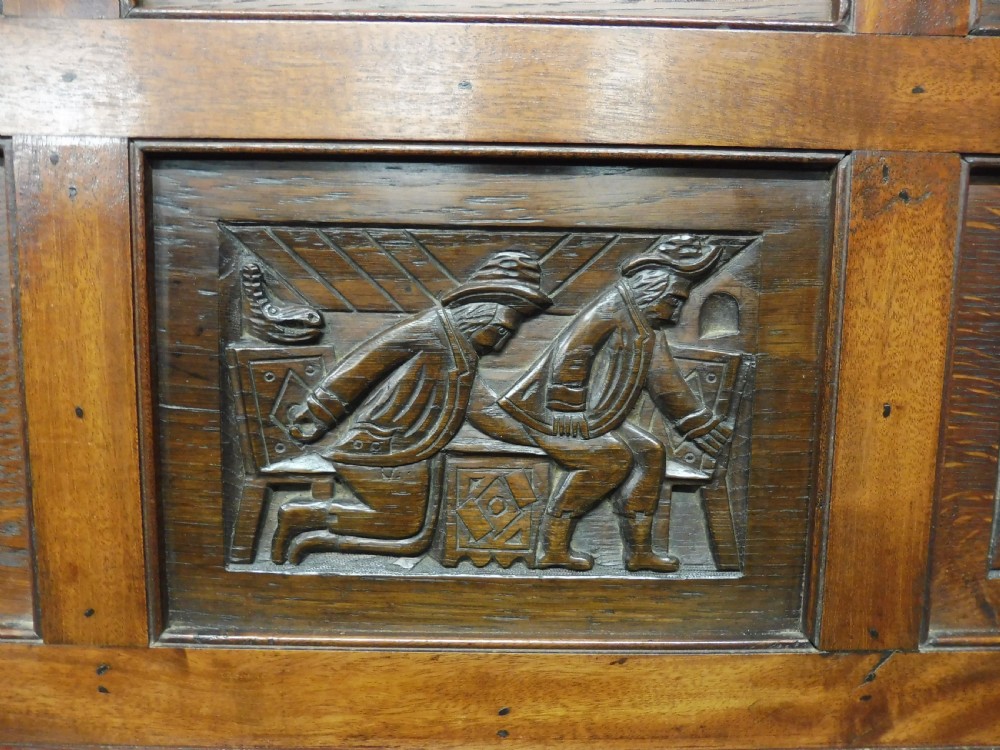 CARVED STORY PANEL BY LOUIS WHITE   (THE ROAD TO RUIN) View VII