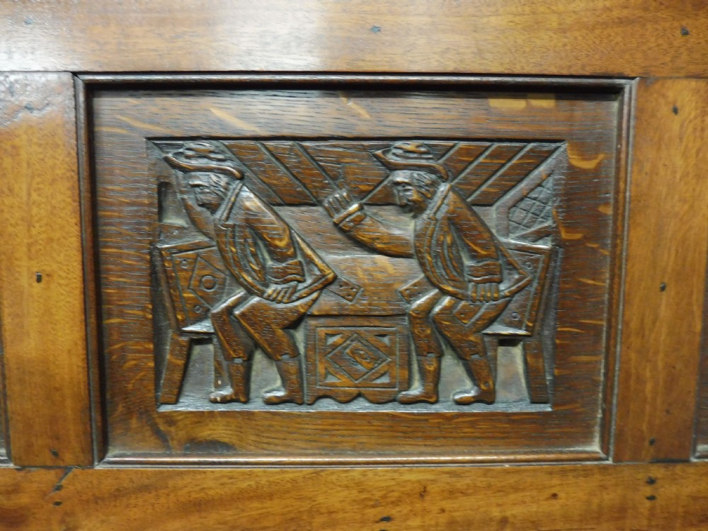 CARVED STORY PANEL BY LOUIS WHITE   (THE ROAD TO RUIN) View VIII