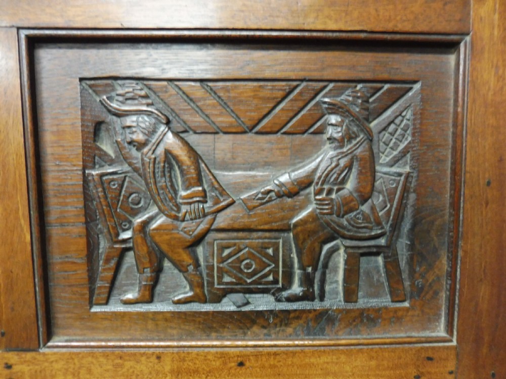 CARVED STORY PANEL BY LOUIS WHITE   (THE ROAD TO RUIN) View IX