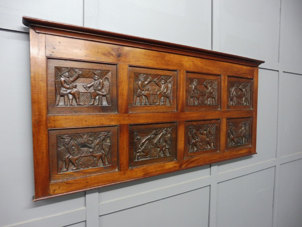 CARVED STORY PANEL BY LOUIS WHITE   (THE ROAD TO RUIN) View X