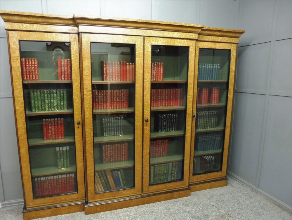 LARGE HUNGARIAN ASH 4 DOOR BOOKCASE View III