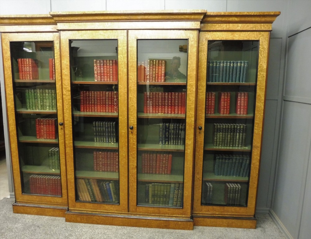 LARGE HUNGARIAN ASH 4 DOOR BOOKCASE View V