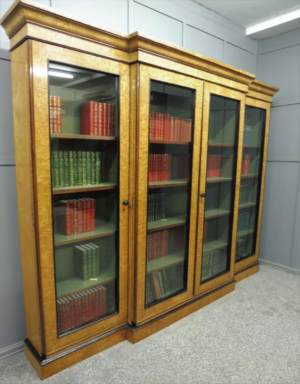 LARGE HUNGARIAN ASH 4 DOOR BOOKCASE View VI