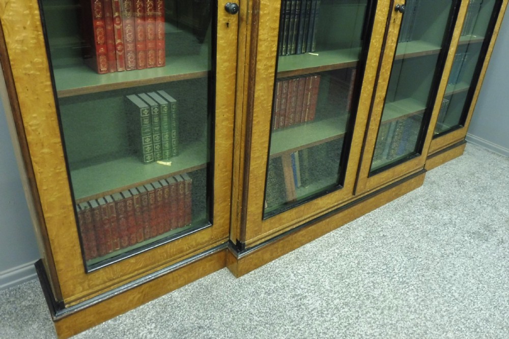 LARGE HUNGARIAN ASH 4 DOOR BOOKCASE View IX