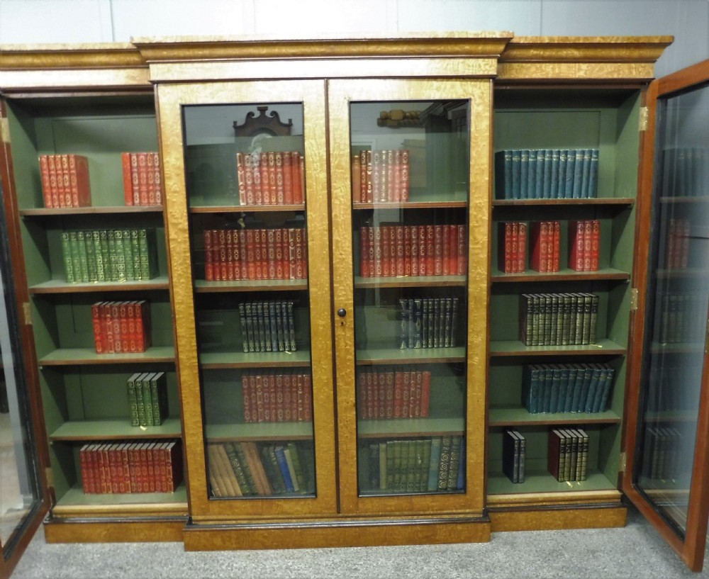 LARGE HUNGARIAN ASH 4 DOOR BOOKCASE View X