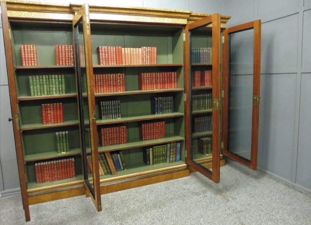 LARGE HUNGARIAN ASH 4 DOOR BOOKCASE View XII