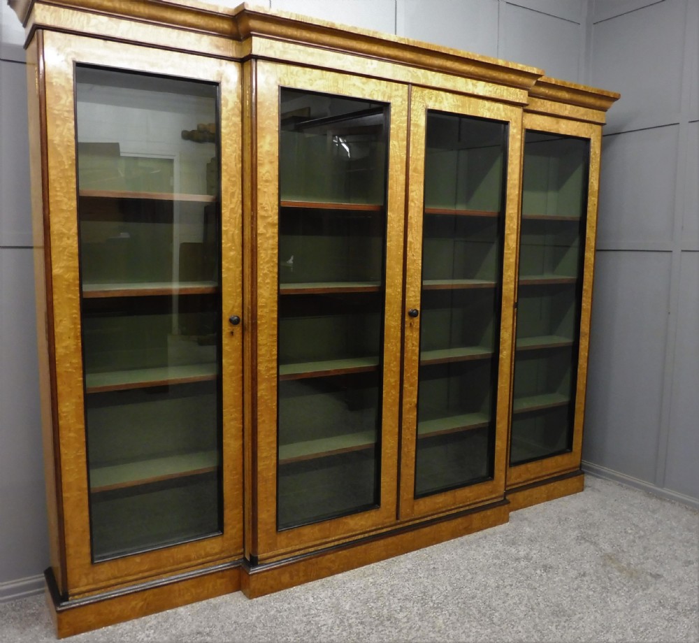 LARGE HUNGARIAN ASH 4 DOOR BOOKCASE View XIII