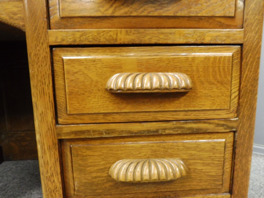 GOLDEN OAK ROLL TOP DESK View X