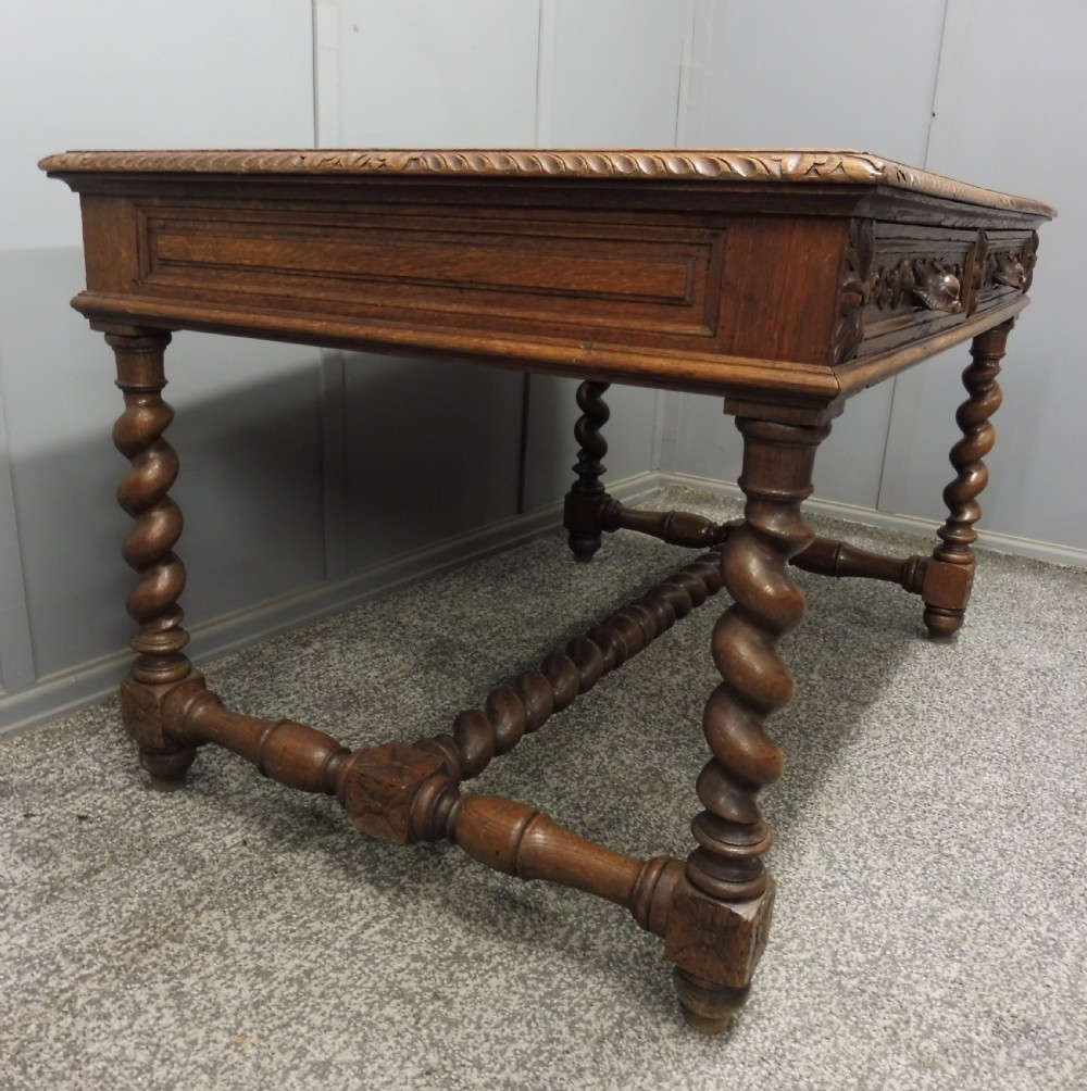 19TH CENTURY OAK DESK View IX