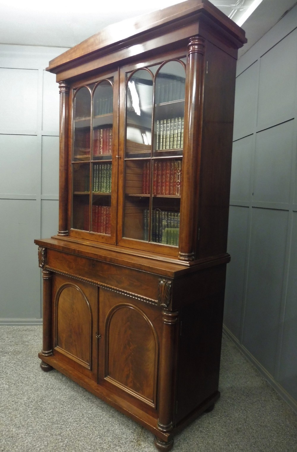 EARLY 19TH CENTURY WILLIAM IV BOOKCASE View II