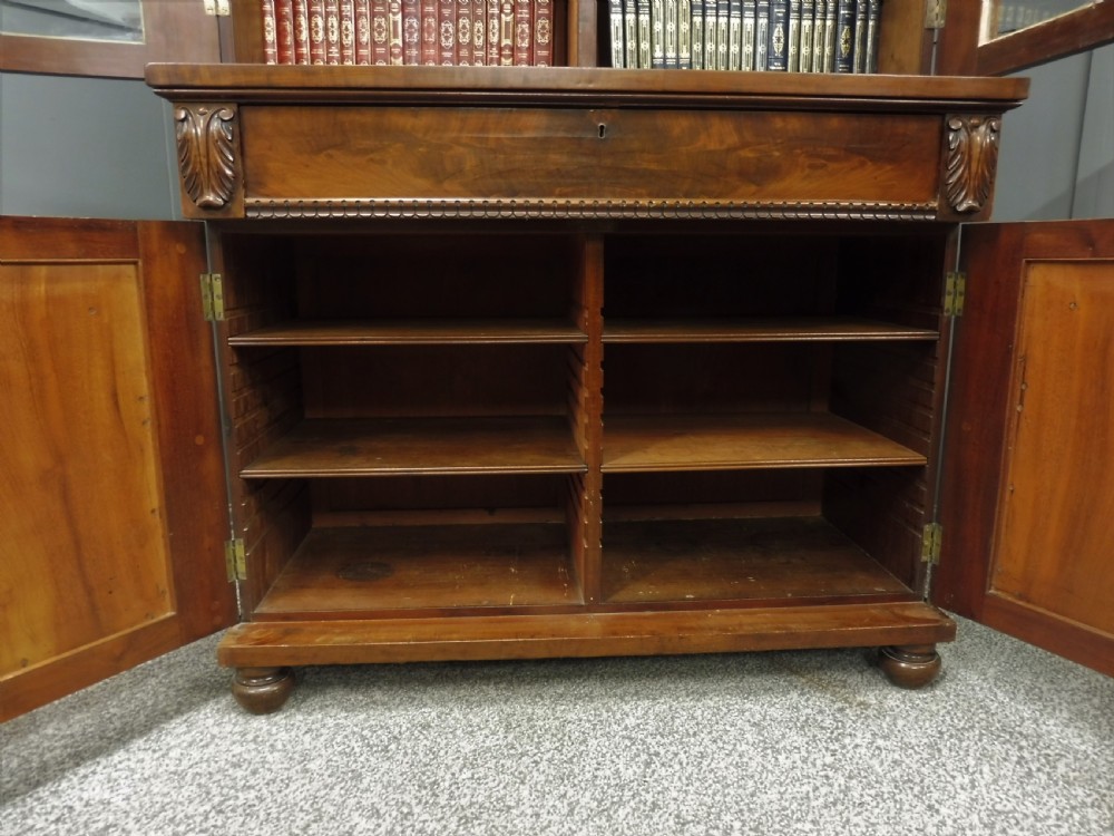 EARLY 19TH CENTURY WILLIAM IV BOOKCASE View XIV