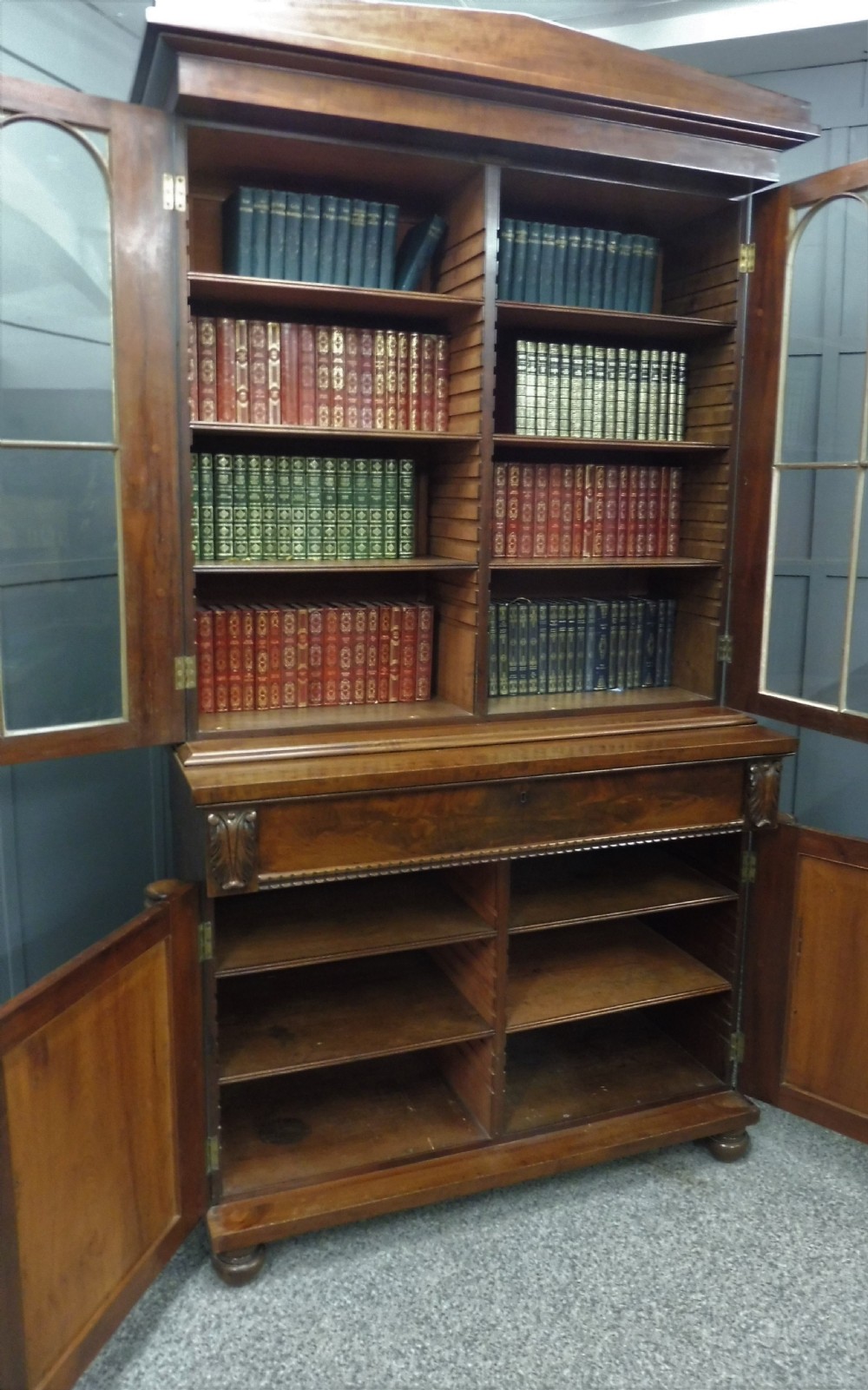 EARLY 19TH CENTURY WILLIAM IV BOOKCASE View XV