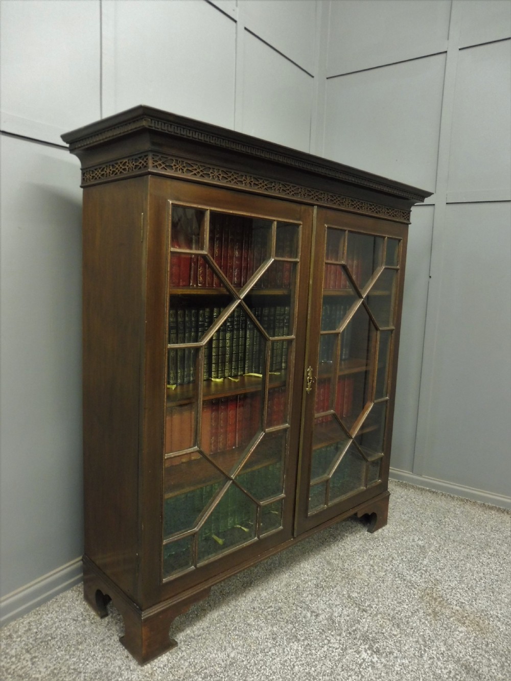 EDWARDIAN MAHOGANY BOOKCASE View II