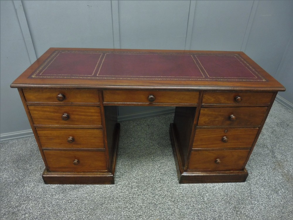 VICTORIAN MAHOGANY DESK View IV