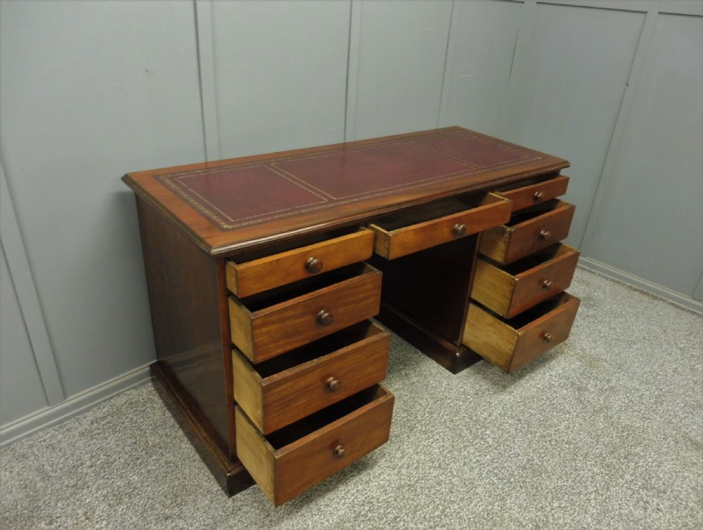 VICTORIAN MAHOGANY DESK View IX