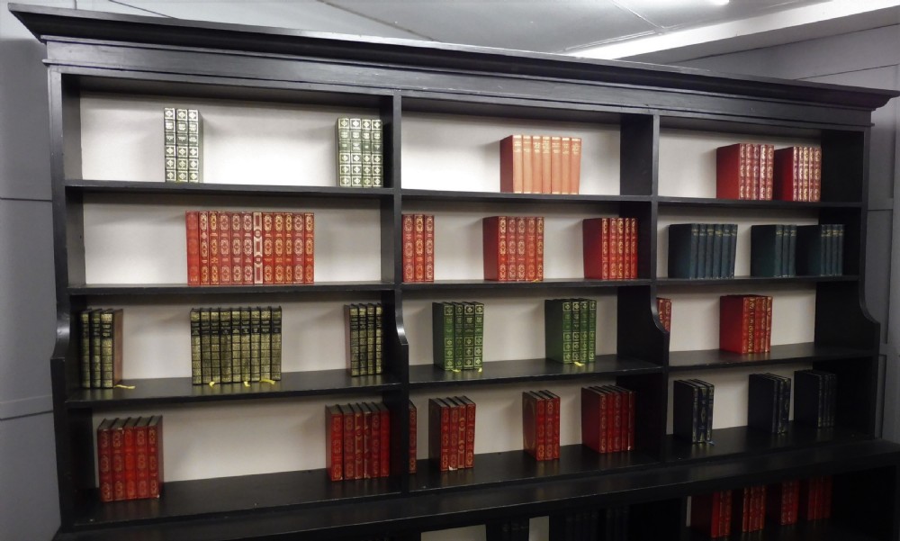 LARGE 19TH CENTURY PAINTED PINE LIBRARY BOOKCASE View V