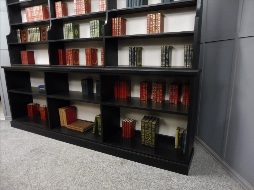 LARGE 19TH CENTURY PAINTED PINE LIBRARY BOOKCASE View XIV