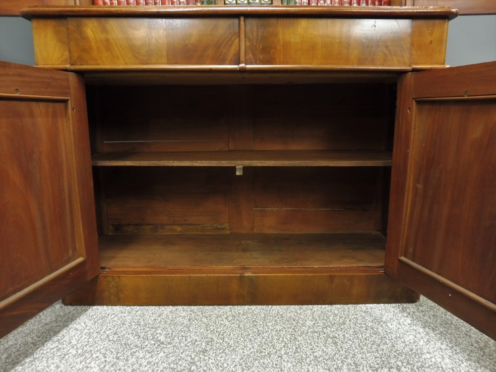GOOD VICTORIAN MAHOGANY CABINET BOOKCASE  View XIII