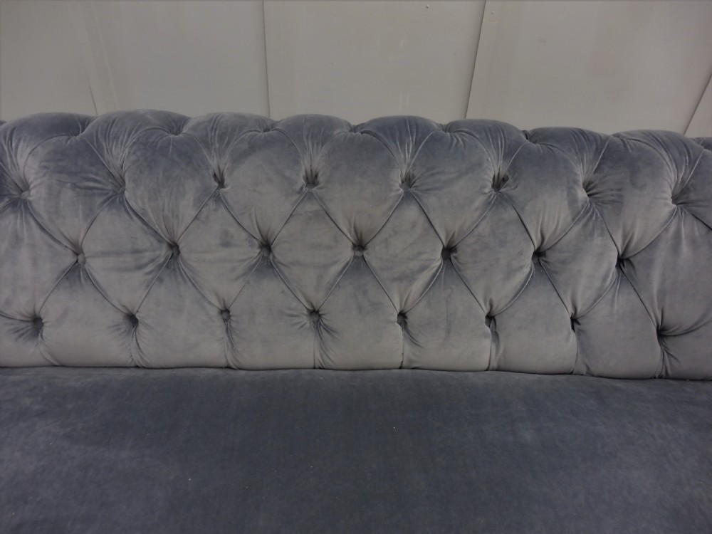 NEWLY UPHOLSTERED ANTIQUE CHESTERFIELD SOFA View XV