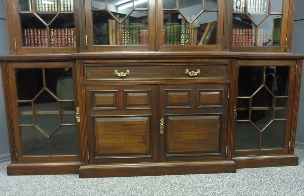 LARGE 19TH CENTURY MAPLE AND CO WALNUT BOOKCASE View V