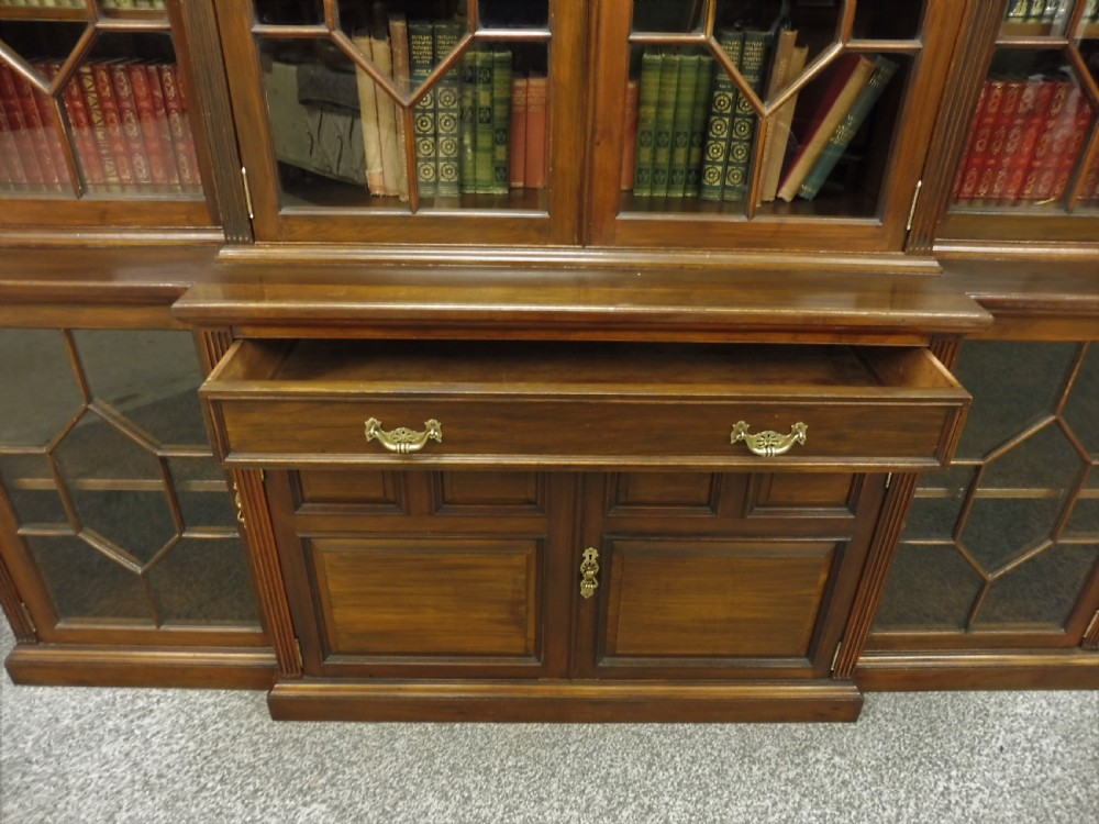 LARGE 19TH CENTURY MAPLE AND CO WALNUT BOOKCASE View XIII