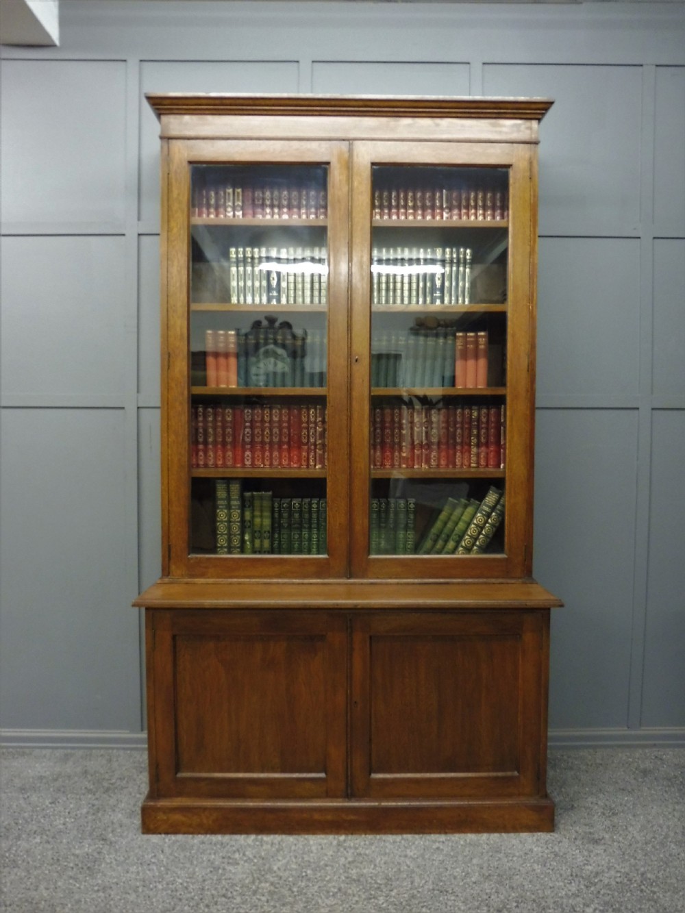 EDWARDIAN OAK BOOKCASE View III