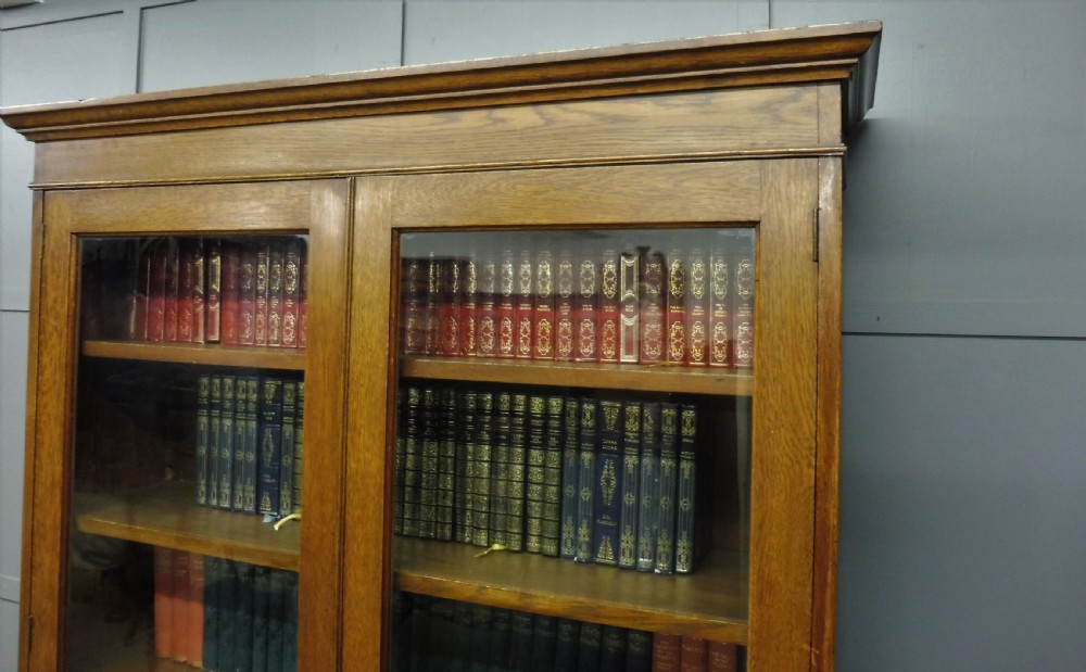 EDWARDIAN OAK BOOKCASE View IX