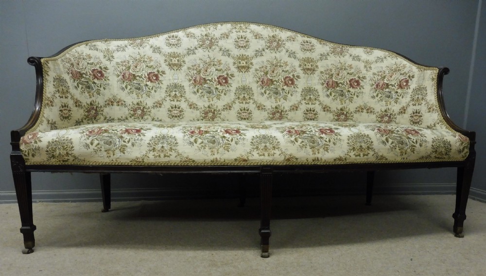 ANTIQUE FRENCH MAHOGANY SOFA  View II