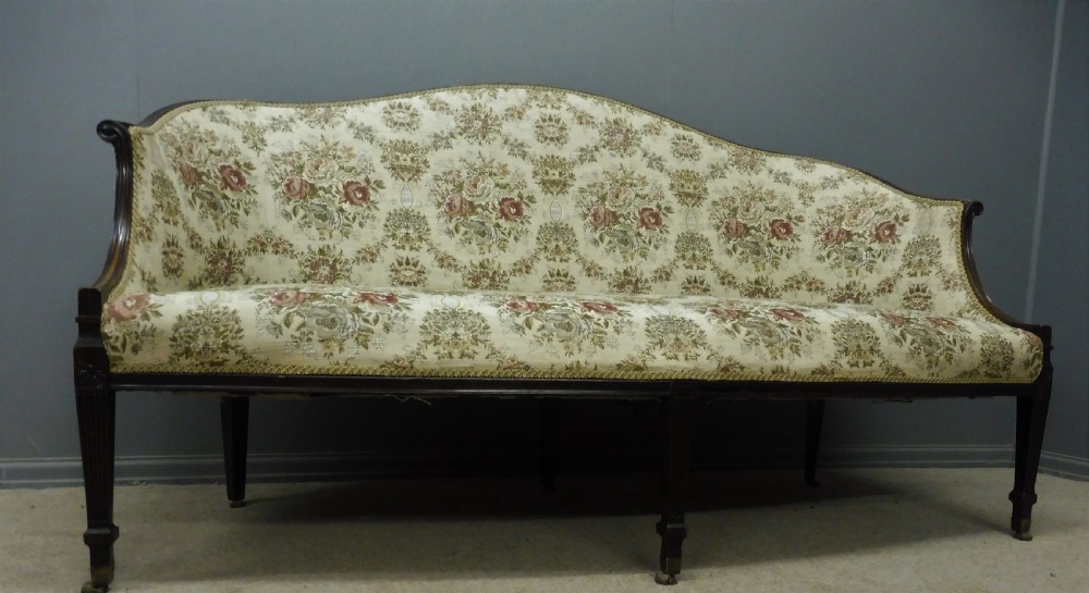 ANTIQUE FRENCH MAHOGANY SOFA  View XIII
