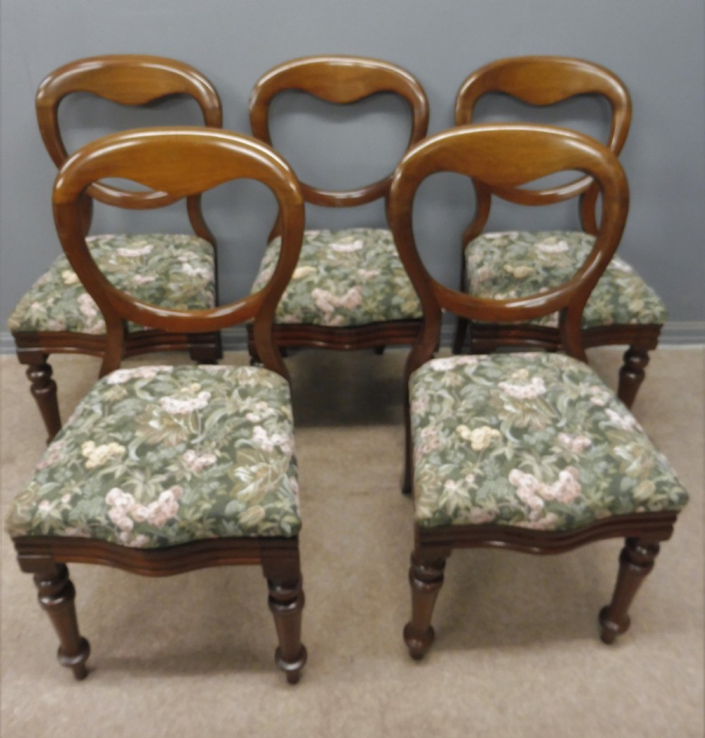 SET OF TEN VICTORIAN BALLOON BACK DINING CHAIRS RECOVERY INCLUDED IF REQUIRED View III