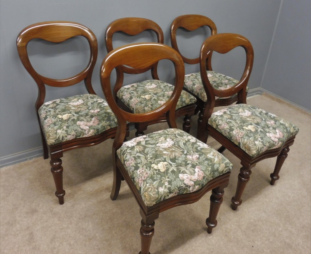 SET OF TEN VICTORIAN BALLOON BACK DINING CHAIRS RECOVERY INCLUDED IF REQUIRED View IV