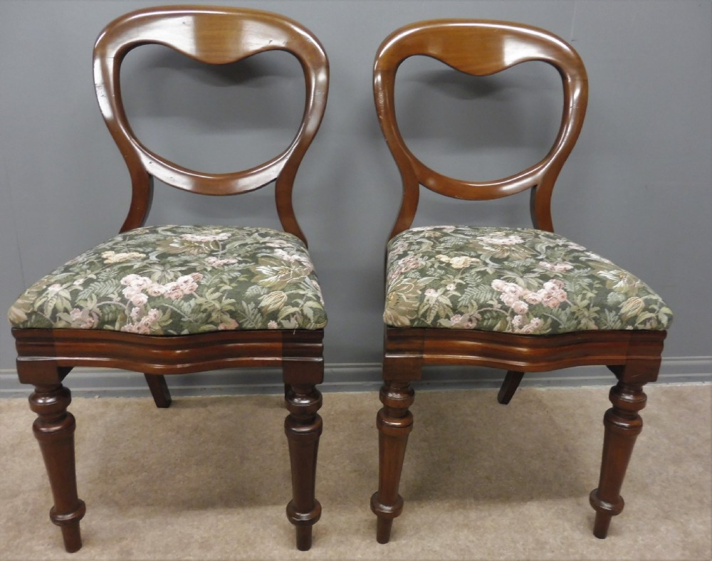 SET OF TEN VICTORIAN BALLOON BACK DINING CHAIRS RECOVERY INCLUDED IF REQUIRED View VI
