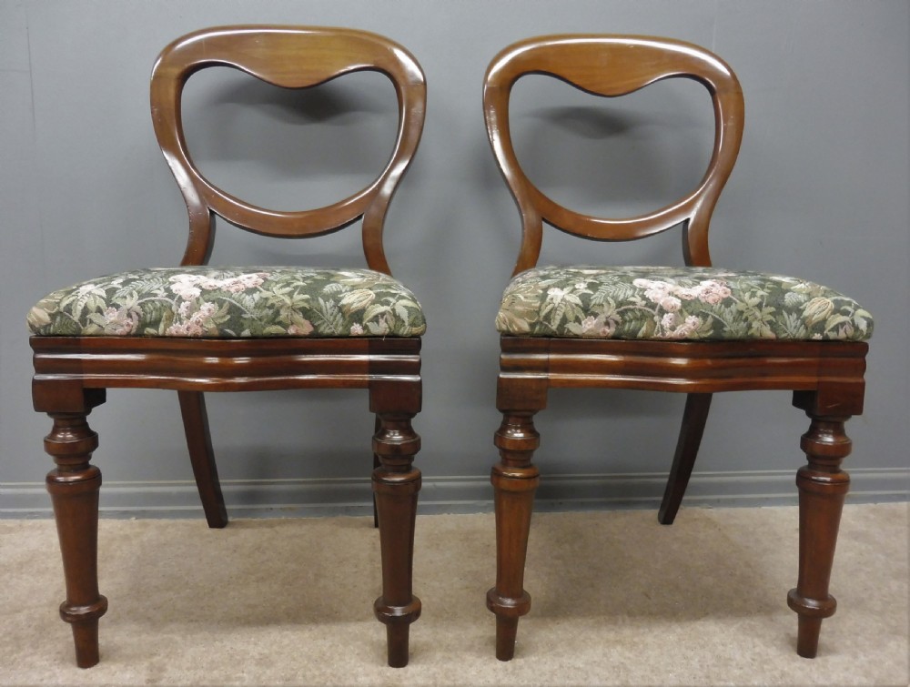 SET OF TEN VICTORIAN BALLOON BACK DINING CHAIRS RECOVERY INCLUDED IF REQUIRED View VII