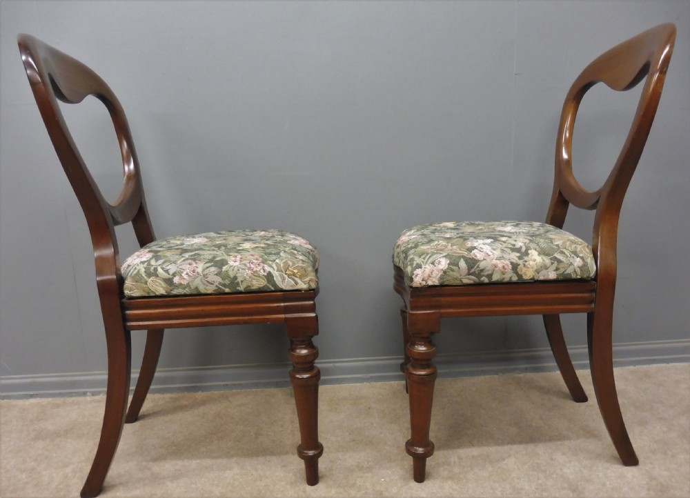 SET OF TEN VICTORIAN BALLOON BACK DINING CHAIRS RECOVERY INCLUDED IF REQUIRED View VIII