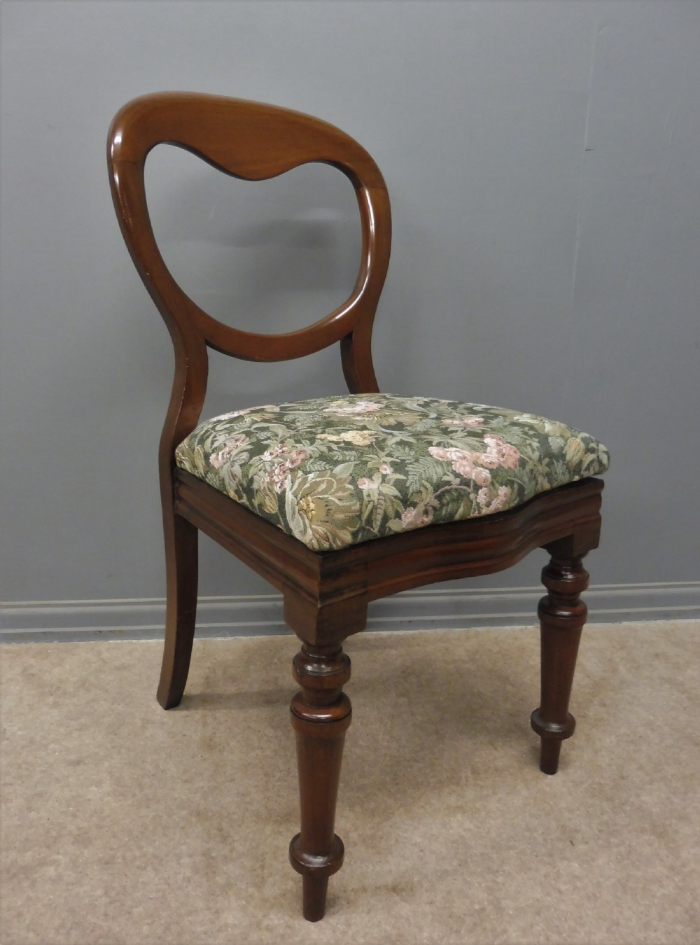 SET OF TEN VICTORIAN BALLOON BACK DINING CHAIRS RECOVERY INCLUDED IF REQUIRED View XI