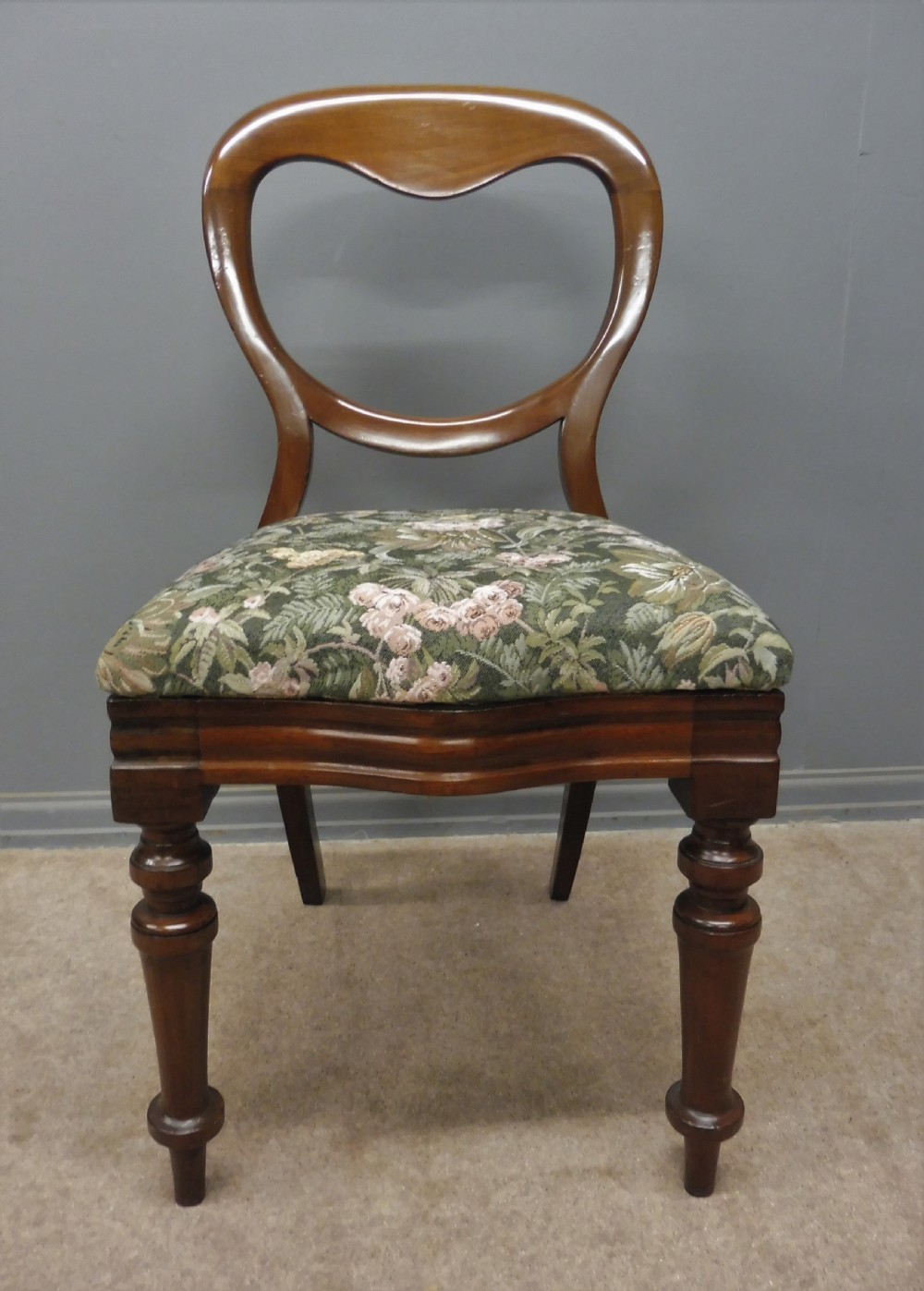 SET OF TEN VICTORIAN BALLOON BACK DINING CHAIRS RECOVERY INCLUDED IF REQUIRED View XII