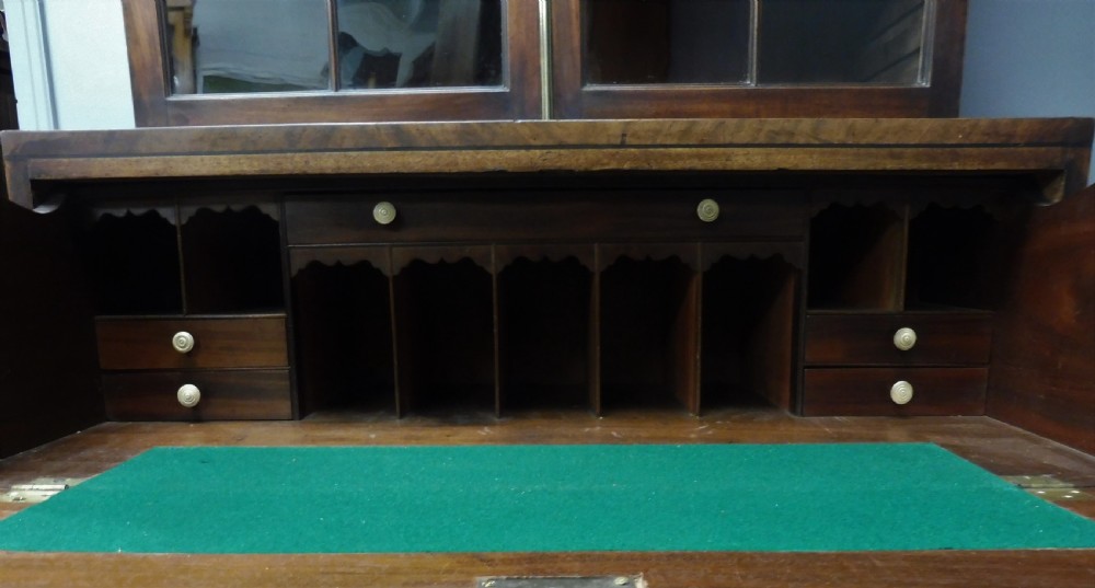 EARLY 19TH CENTURY MAHOGANY SECRETAIRE BOOKCASE View XII