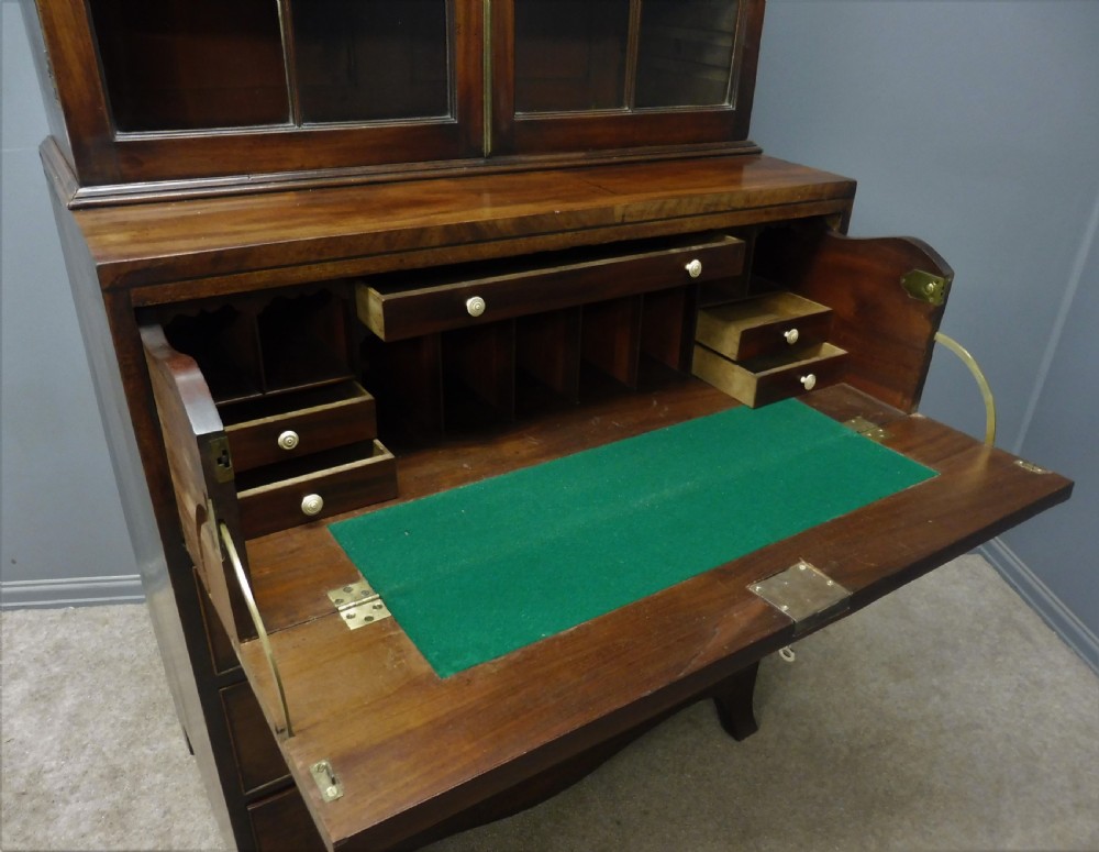 EARLY 19TH CENTURY MAHOGANY SECRETAIRE BOOKCASE View XIII